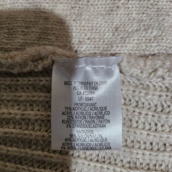 La Fee Verte Cream Pink Knit Long Cardigan Medium - Picture 3 of 7